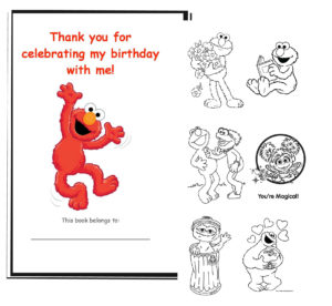 DIY Elmo Coloring Book